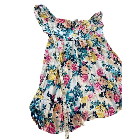 Torrid Colorful Floral Mini Gauze Puff Sleeve Skater Dress Plus Size 2X Boho - Picture 8 of 11